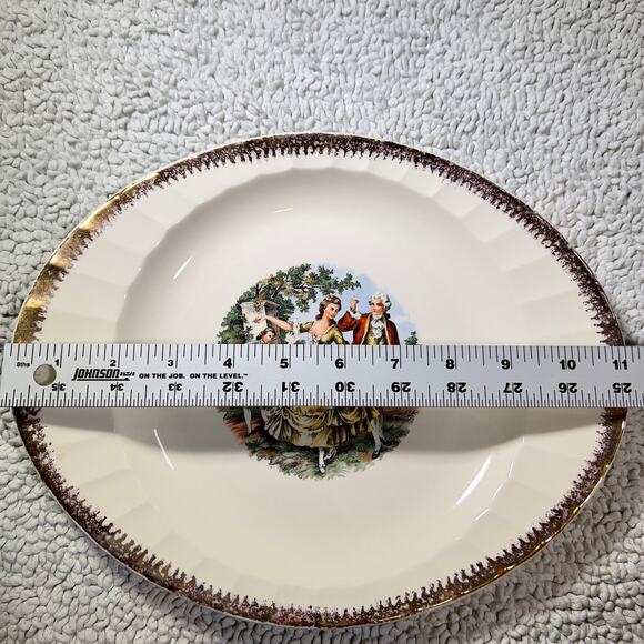 Cronin China Co. 11" x 9" Oval Serving Platter Pattern CO12 Vintage Made in USA - Picture 8 of 9